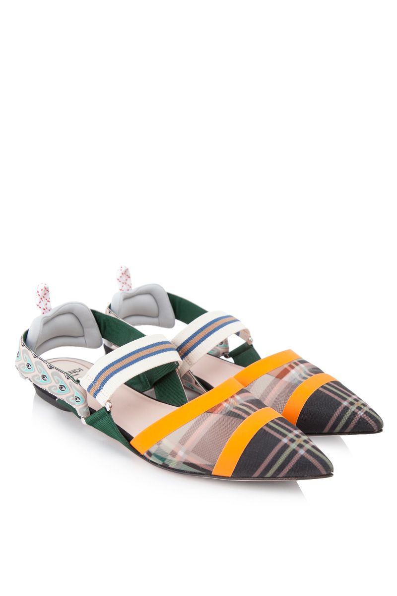 fendi pointed toe flats