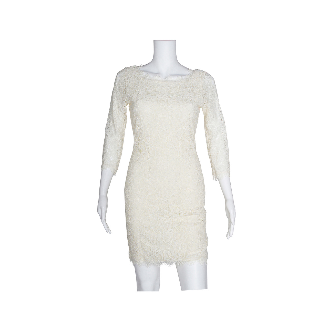 Diane Von Furstenberg Ivory Lace Dress Leprix Diane Von Furstenberg Ivory Lace Dress Leprix