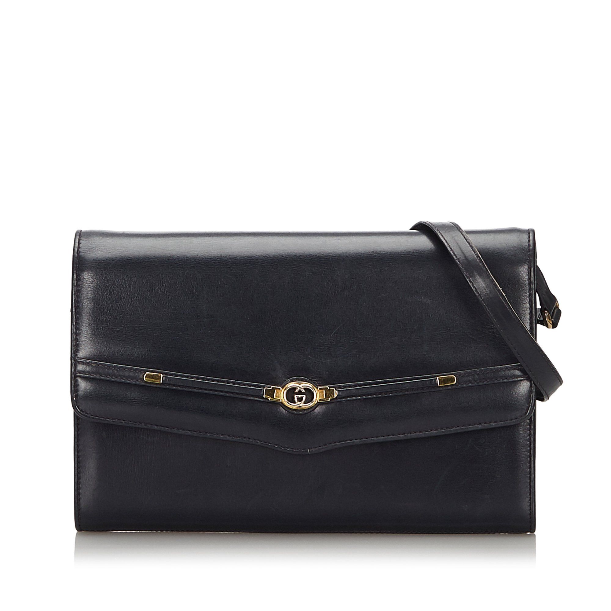 gucci black leather crossbody