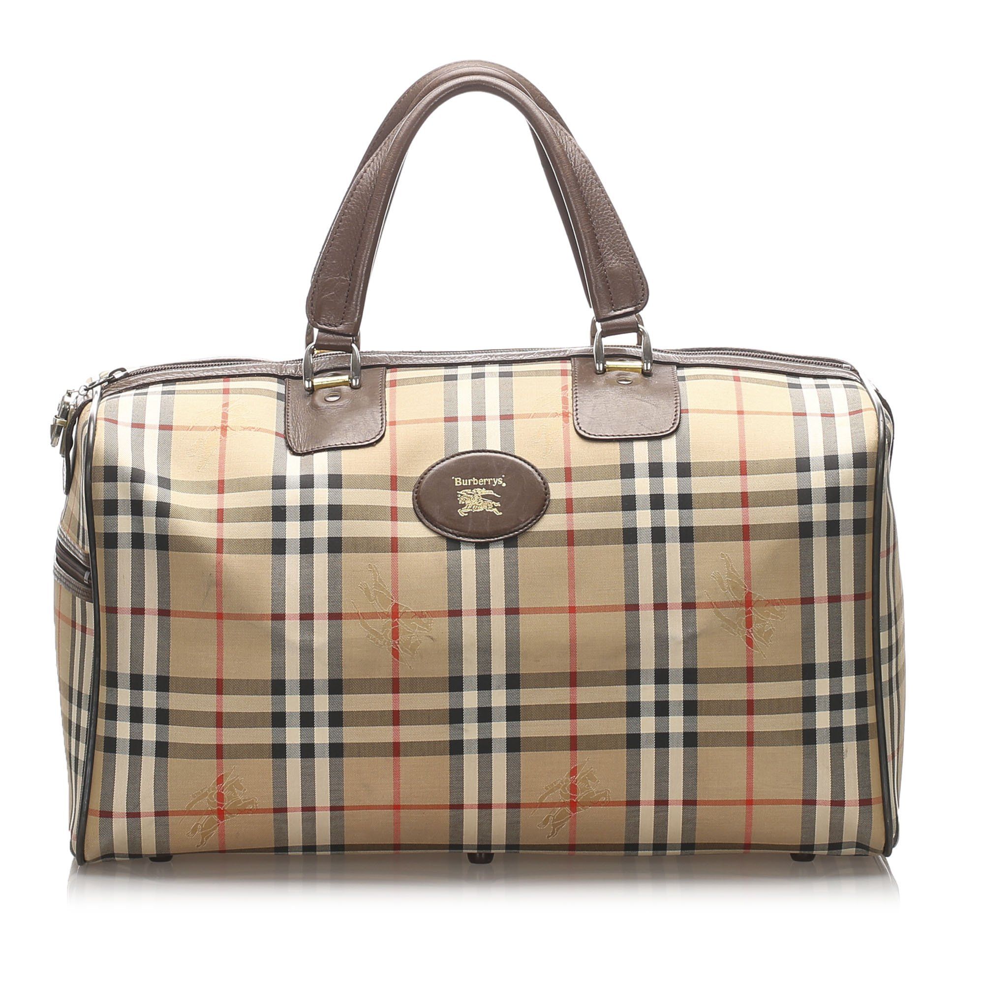 vintage burberry duffle bag