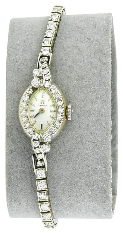 Collectible Vintage Omega Diamond Gold Ladies Watch Leprix