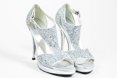 stuart weitzman silver platform sandals