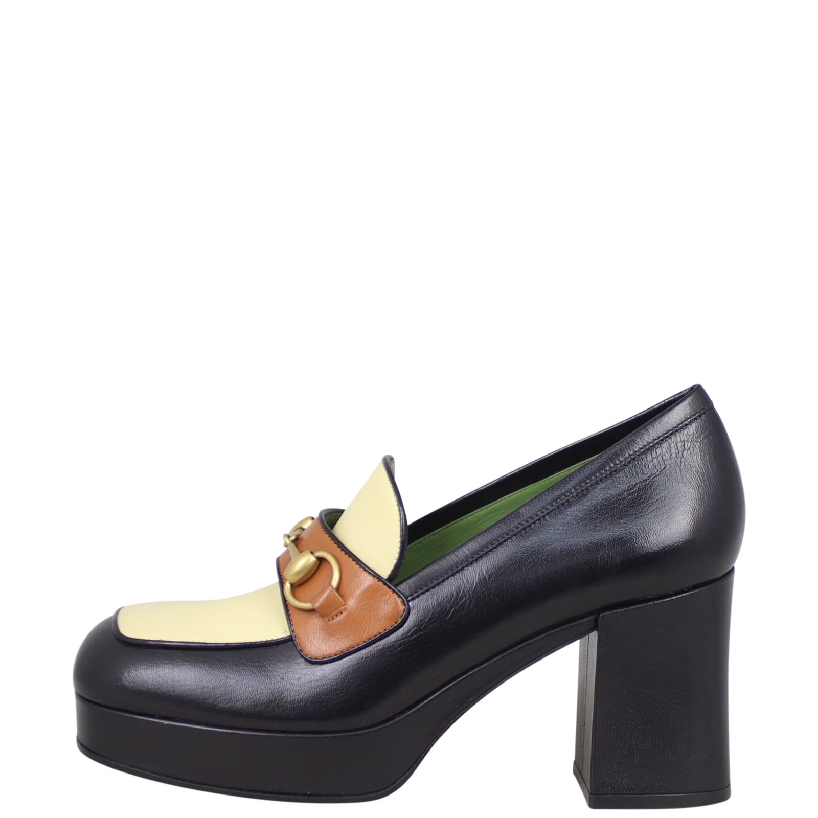 gucci high heel loafers