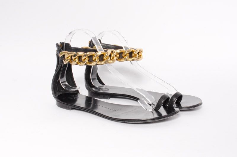 gold ankle strap flat sandals