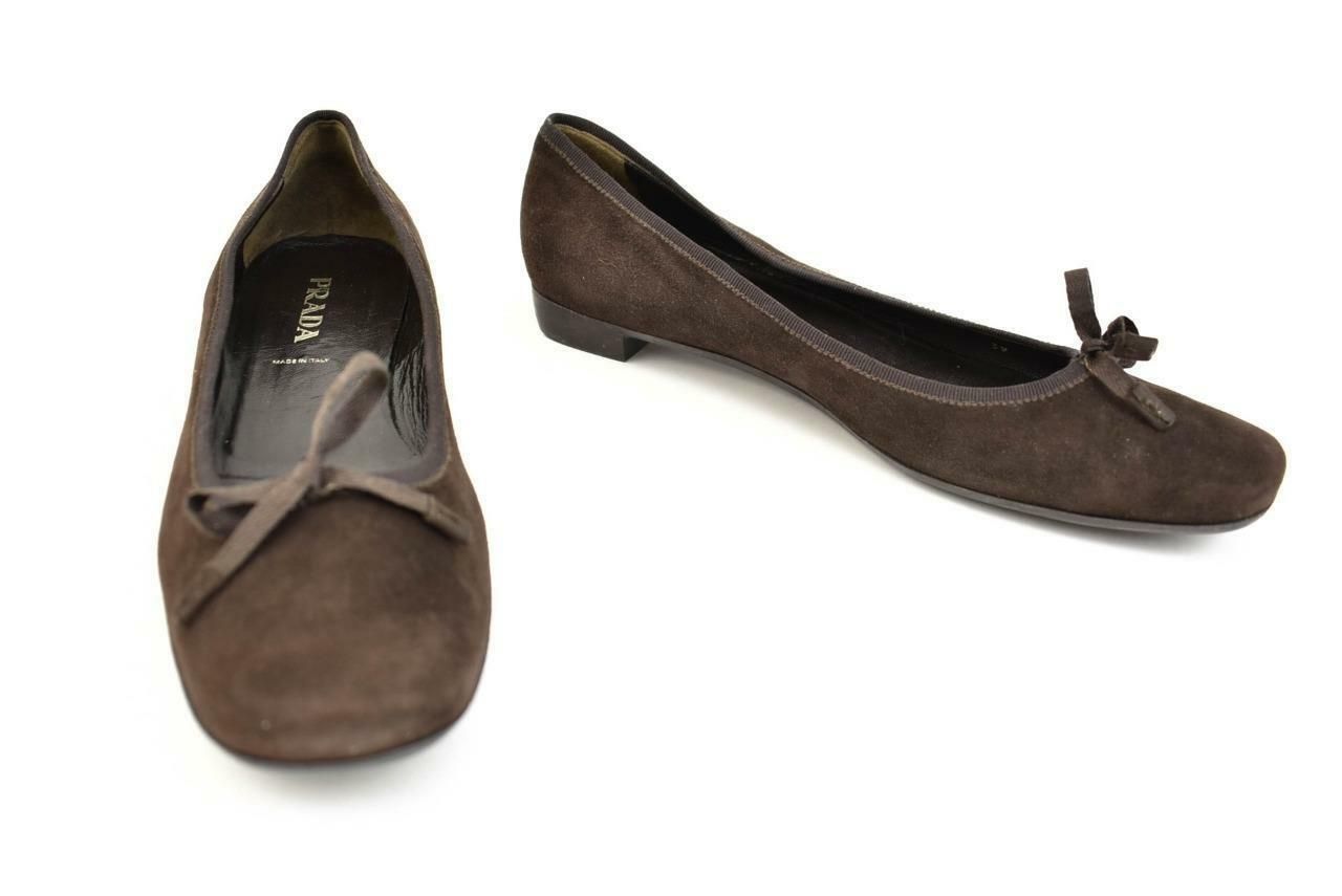 prada suede flats