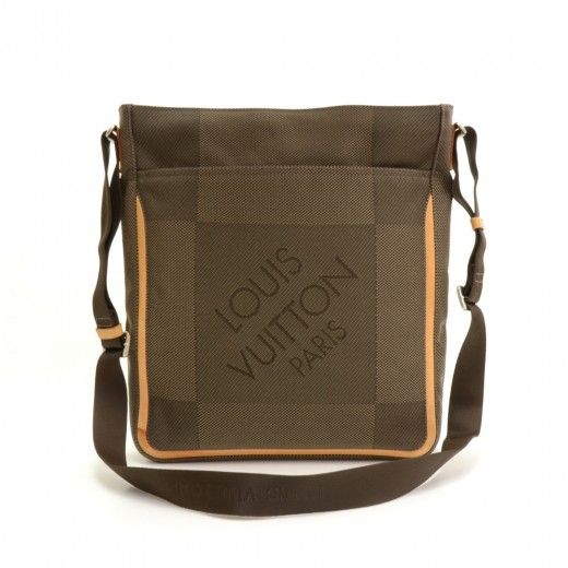 Louis Vuitton Compagnon Brown Terre Damier Geant Canvas Messenger |  LePrix