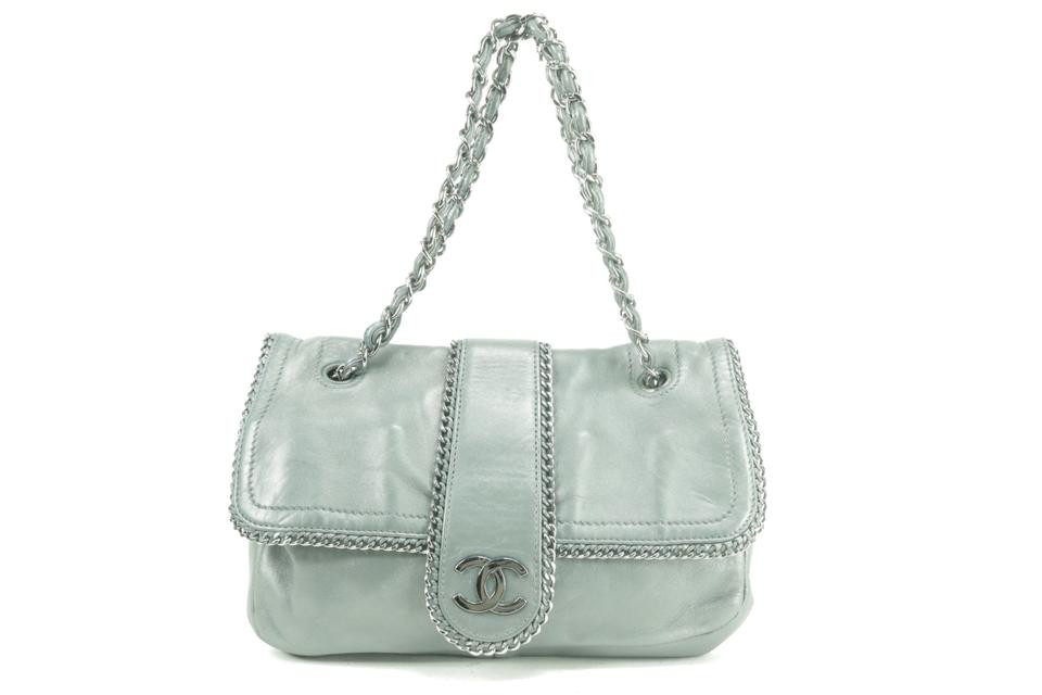Chanel Grey Chain Around Chain Flap 7ck0103 Leprix