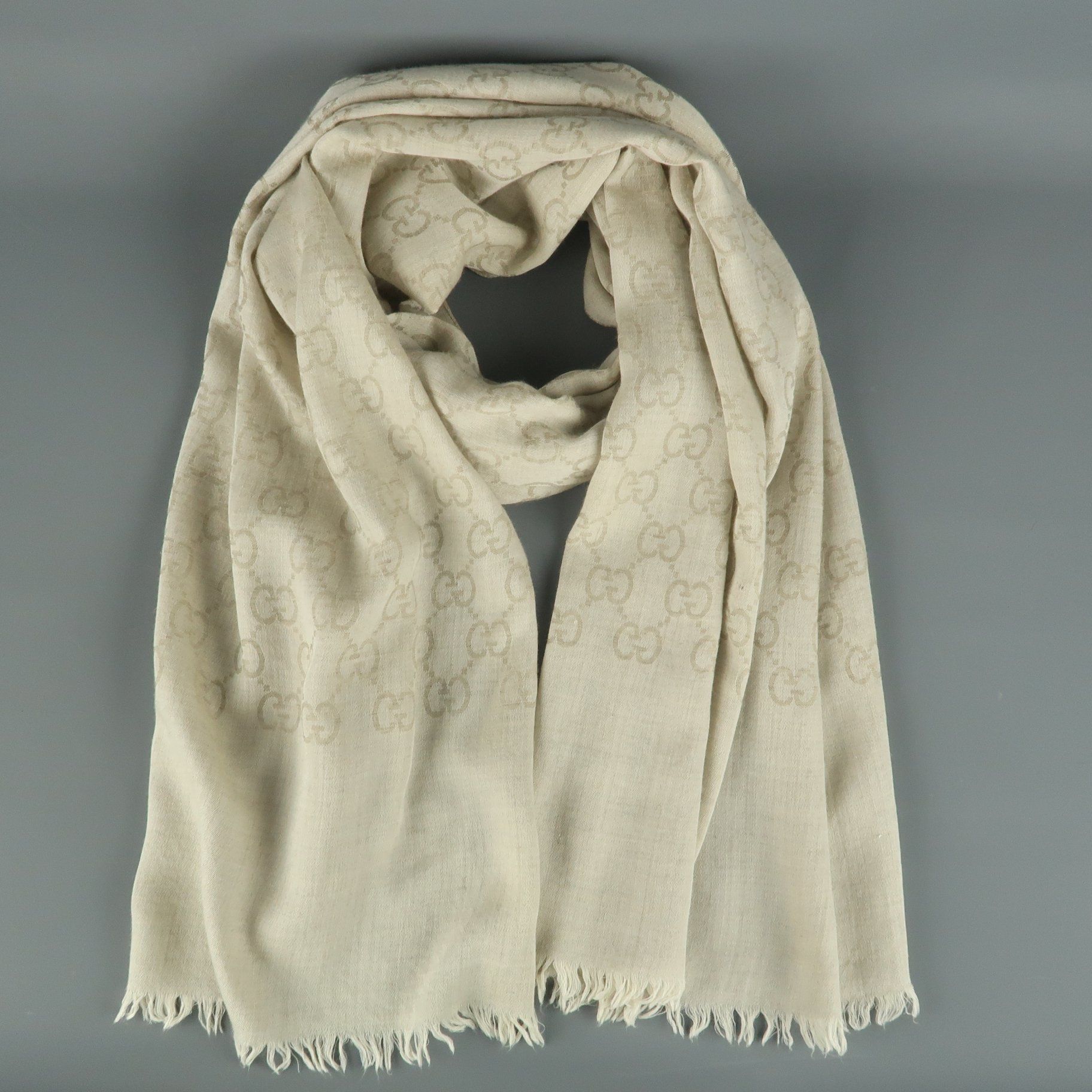 beige gucci scarf