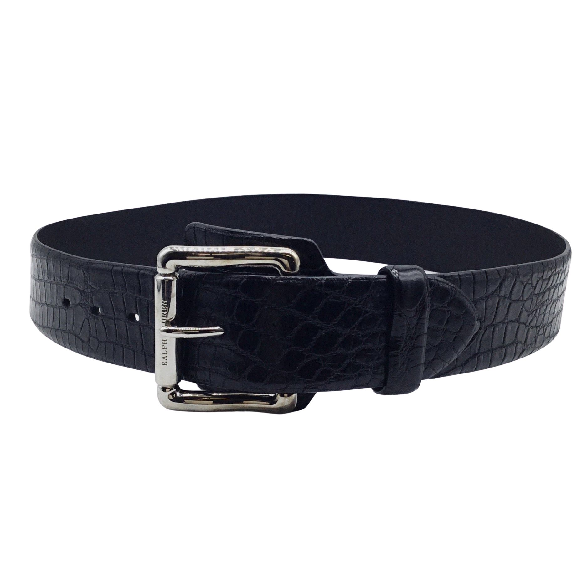 ralph lauren alligator belt