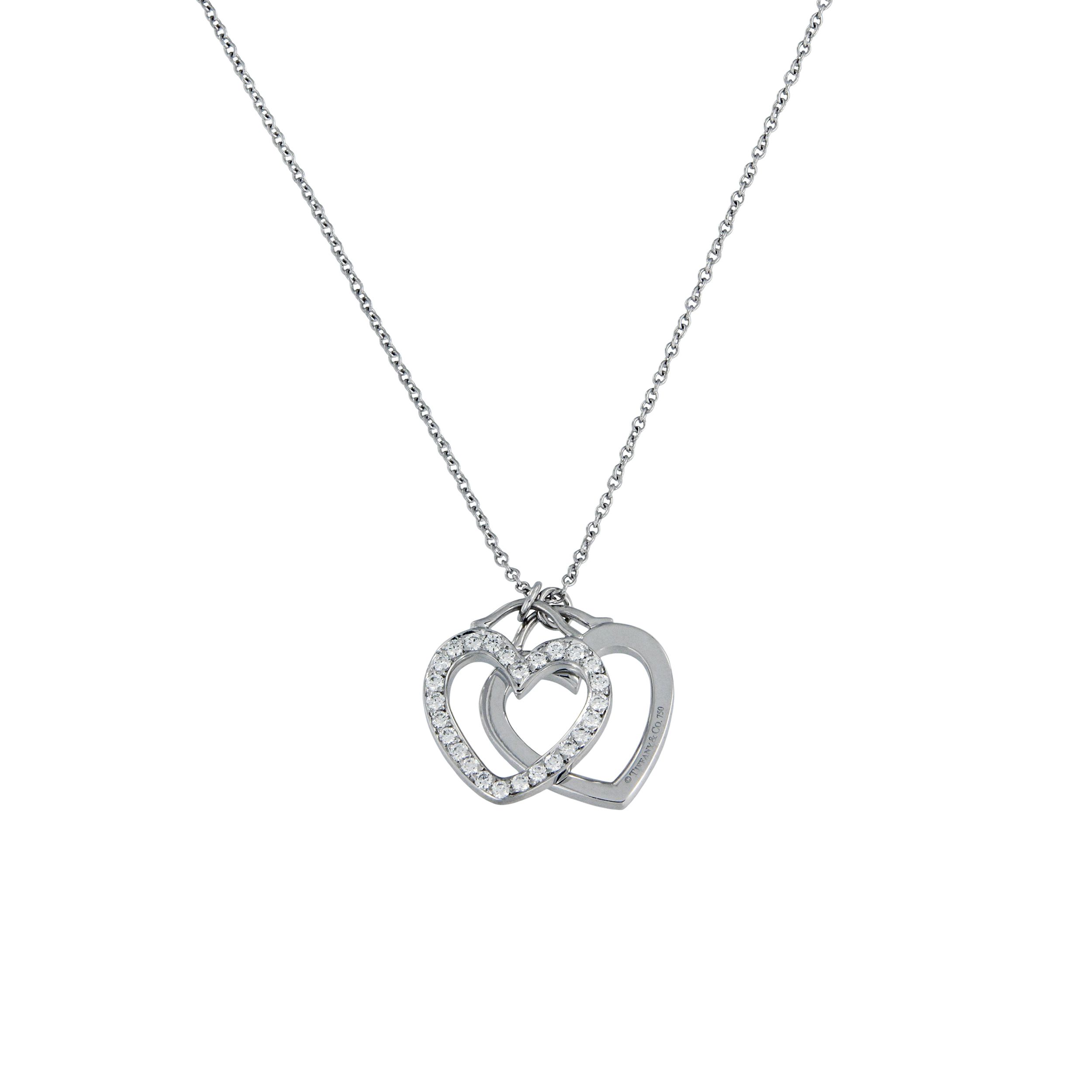 Tiffany And Co Double Heart Necklace 