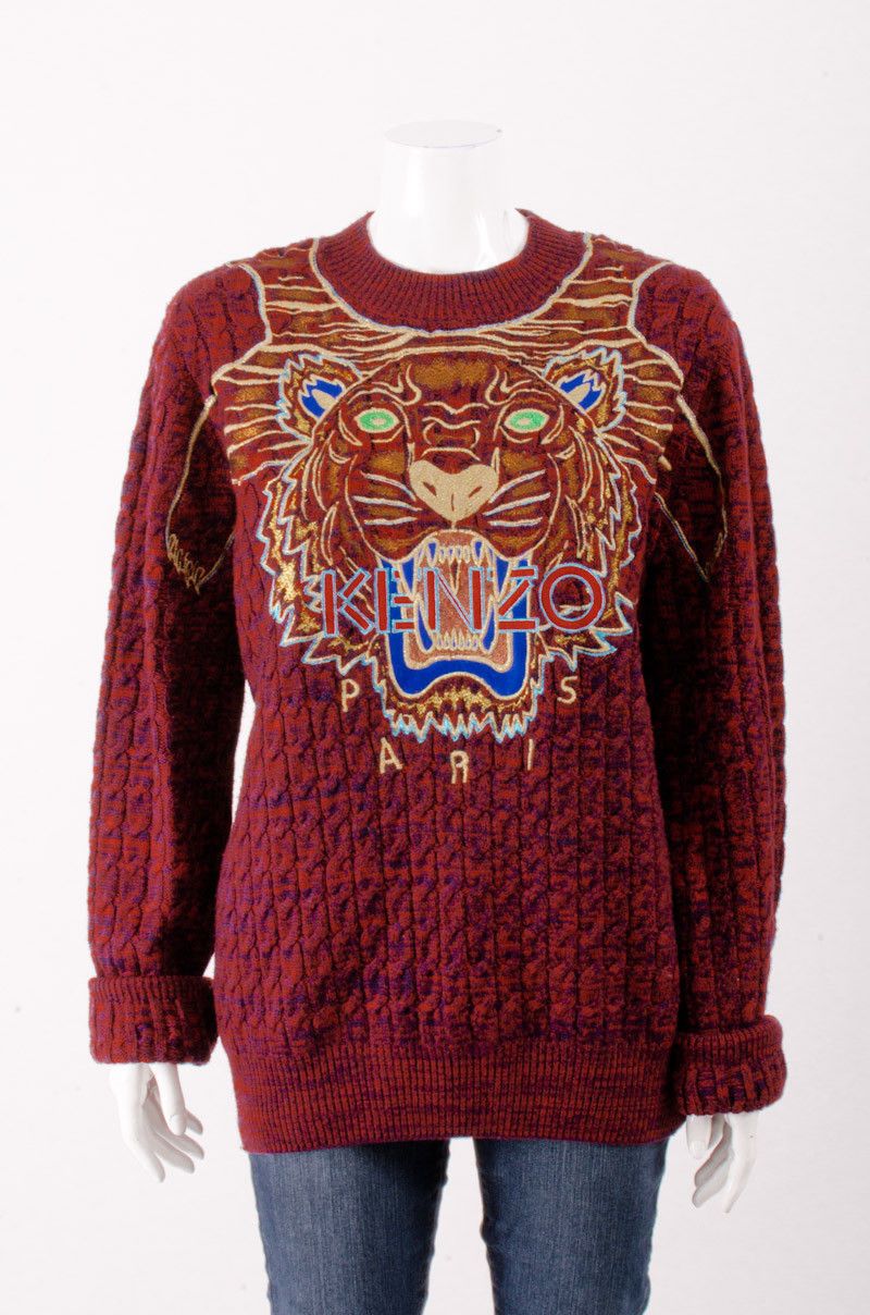red kenzo sweater