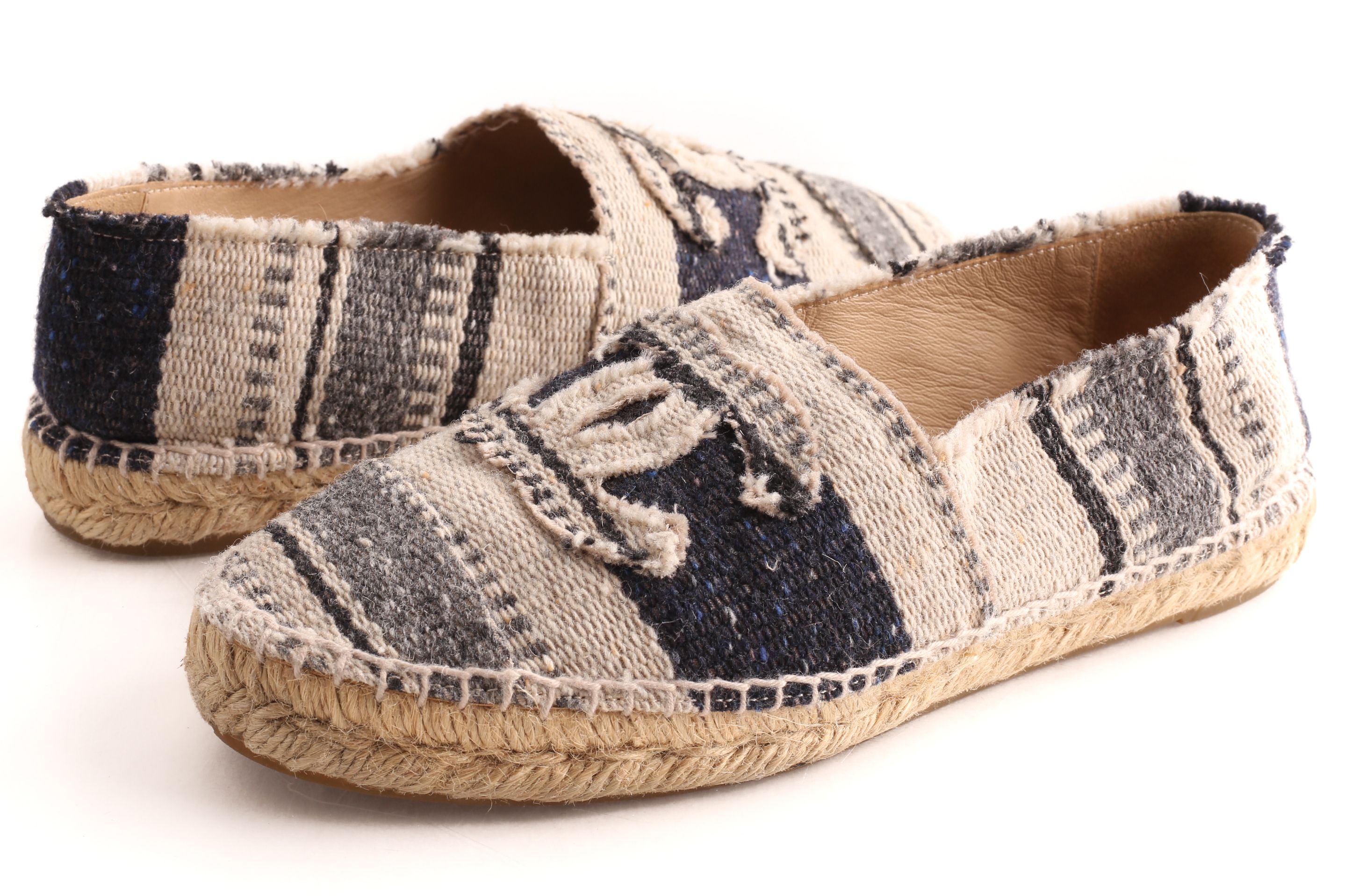 striped espadrille