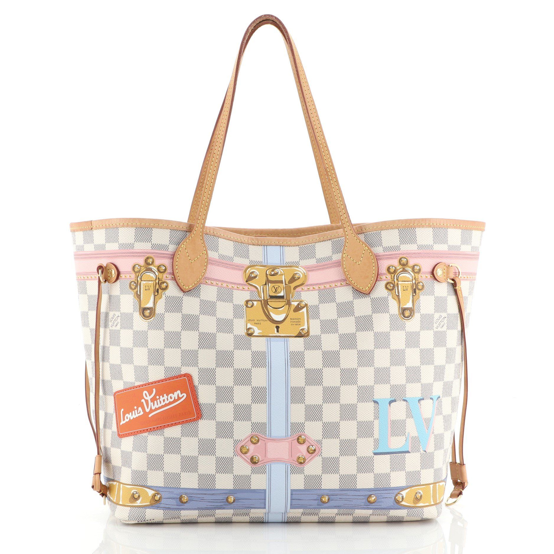 louis vuitton neverfull tote damier mm