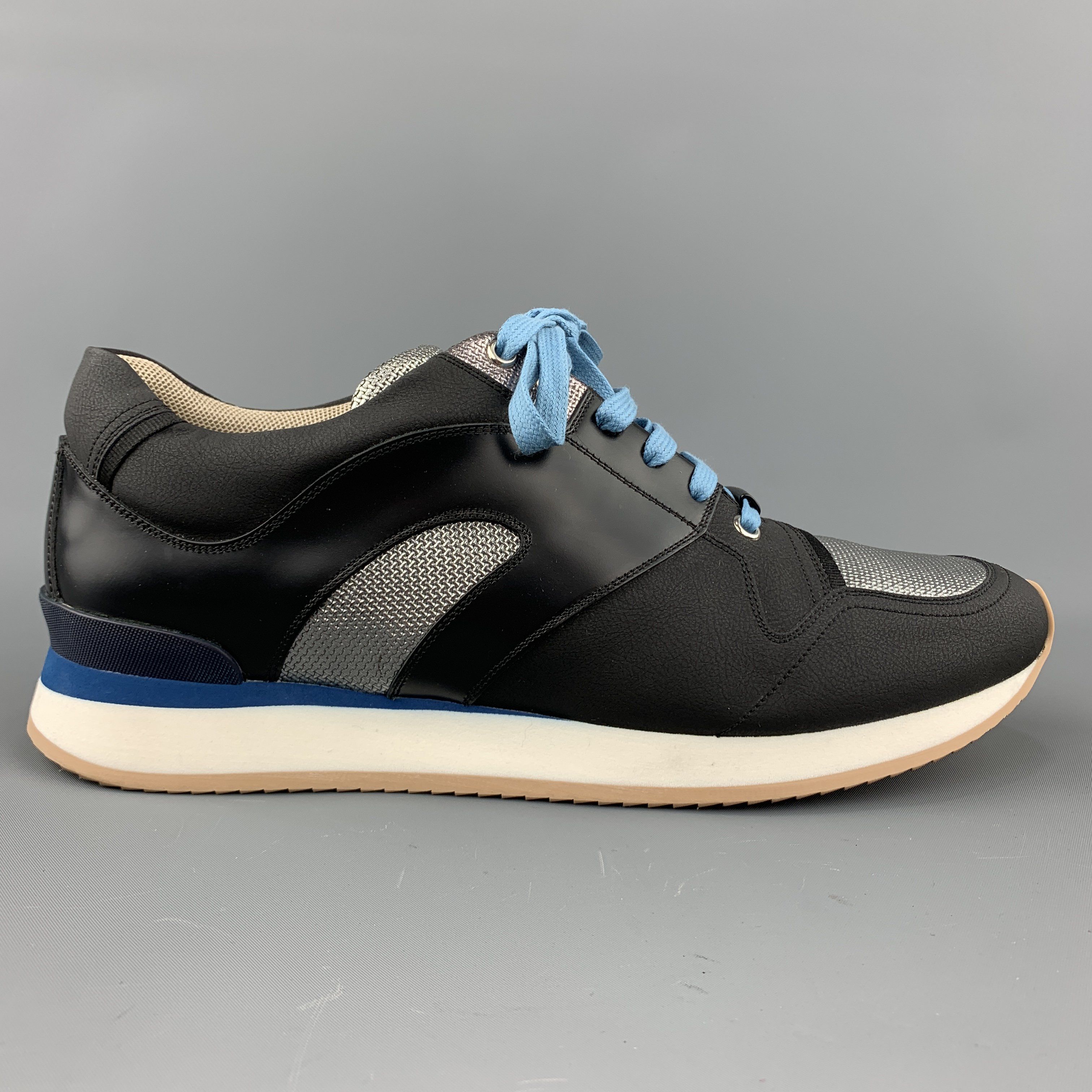 silver color sneakers