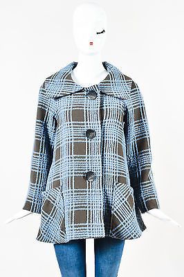 light blue swing coat