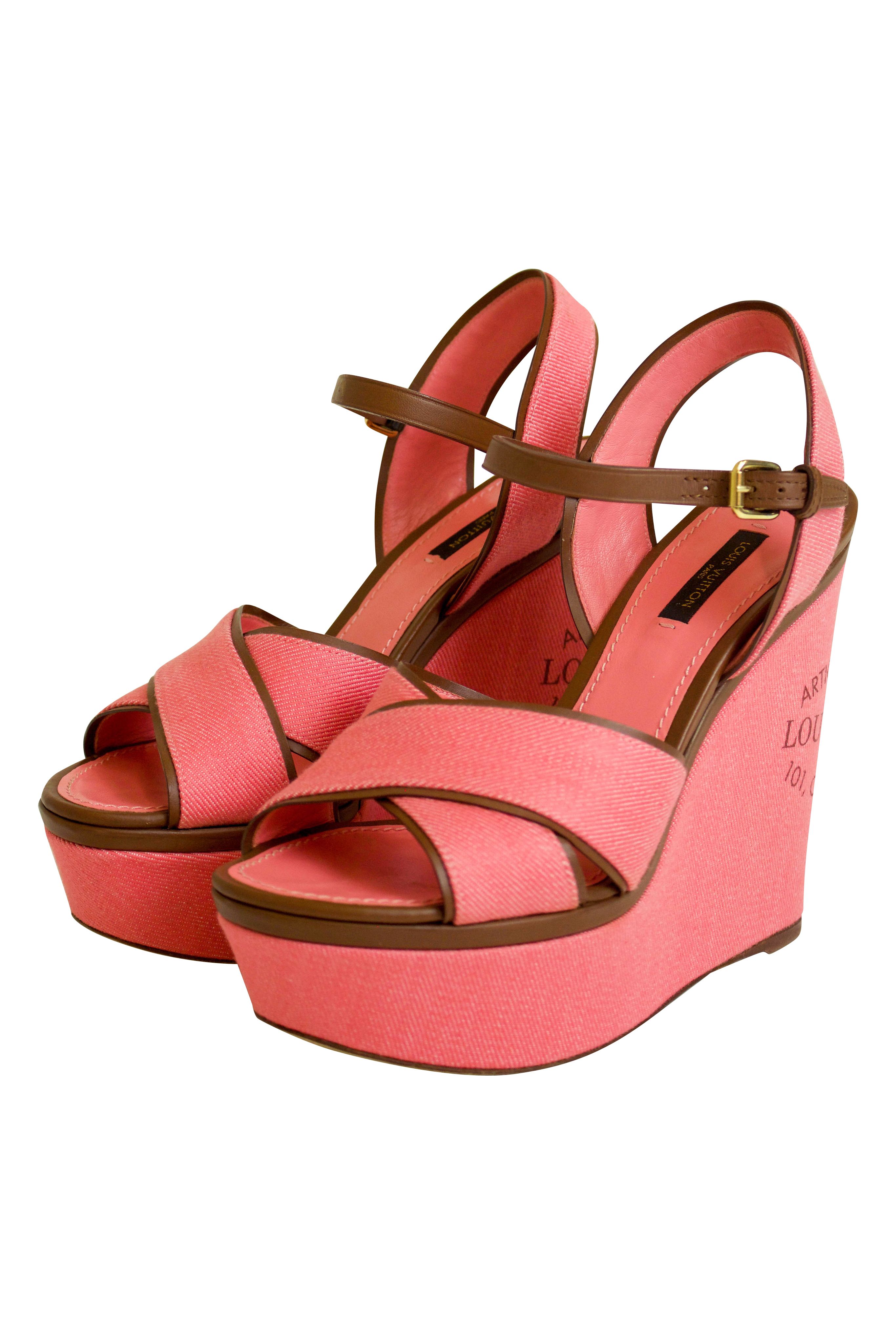 louis vuitton wedge sandals