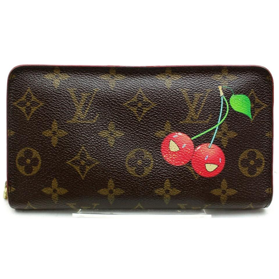 Louis Vuitton Cherry Monogram Long Zippy Zip Around Porte Leprix