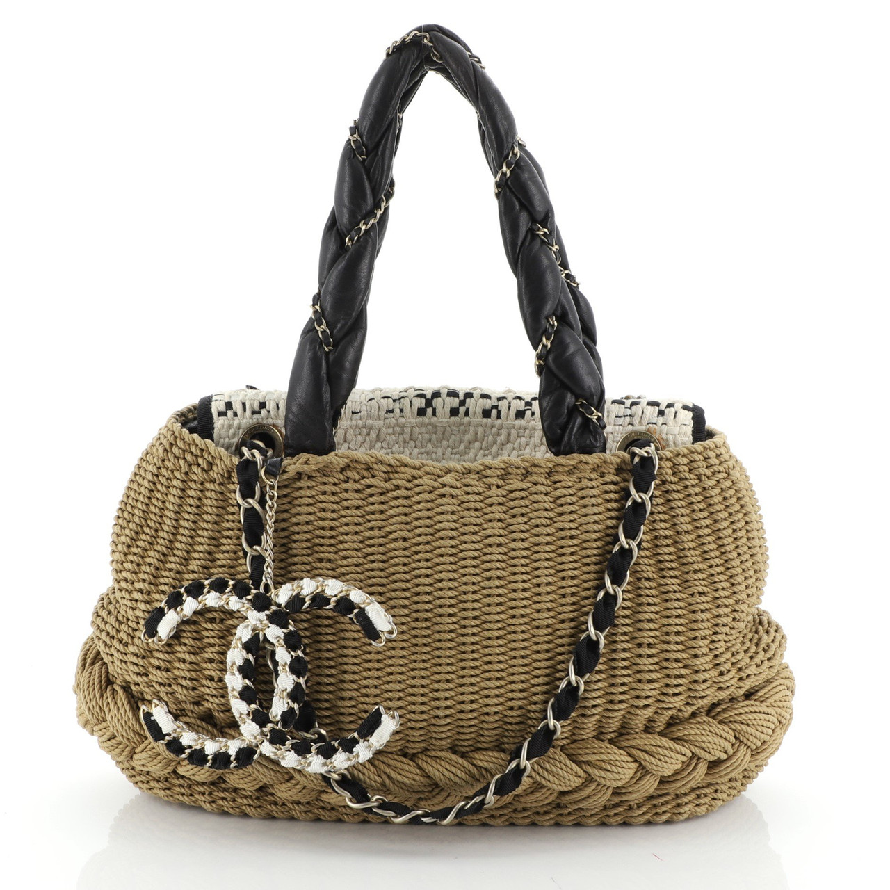 Coco Country Tote Woven Raffia With Leather Leprix Coco Country Tote Woven Raffia With Leather Leprix