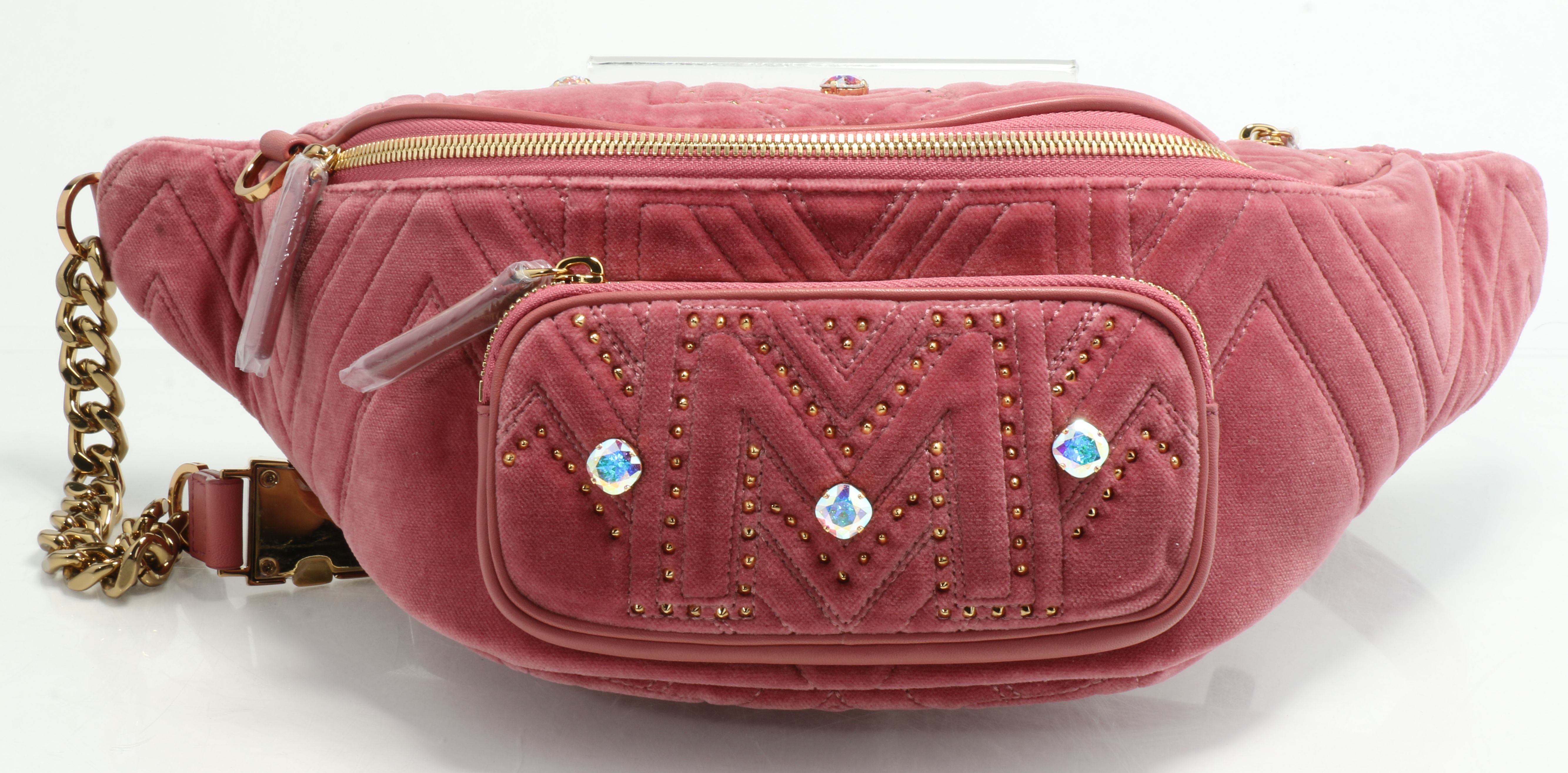 mcm fanny pack pink