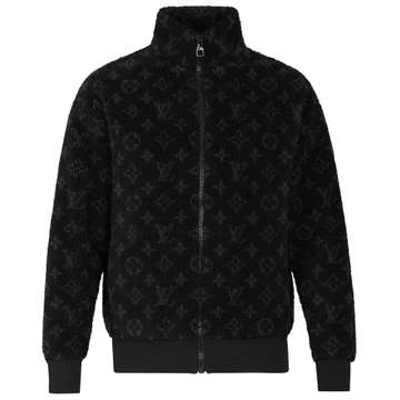 Louis Vuitton Xxl Mens Blue Nuit Monogram Jacquard Fleece Zip Leprix Louis Vuitton Xxl Mens Blue Nuit Monogram Jacquard Fleece Zip Leprix