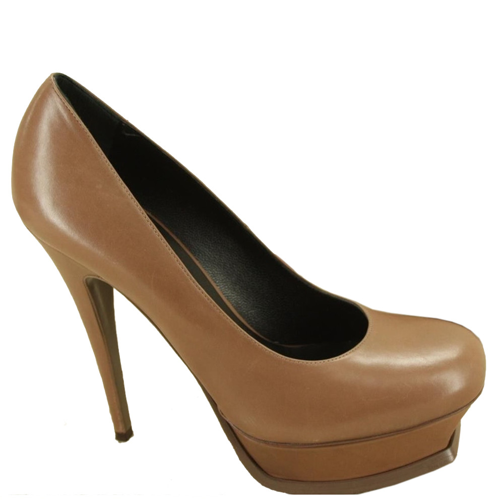 Yves Saint Laurent Tribute Leather Platform Heel Pump Sz 39 Nib Leprix