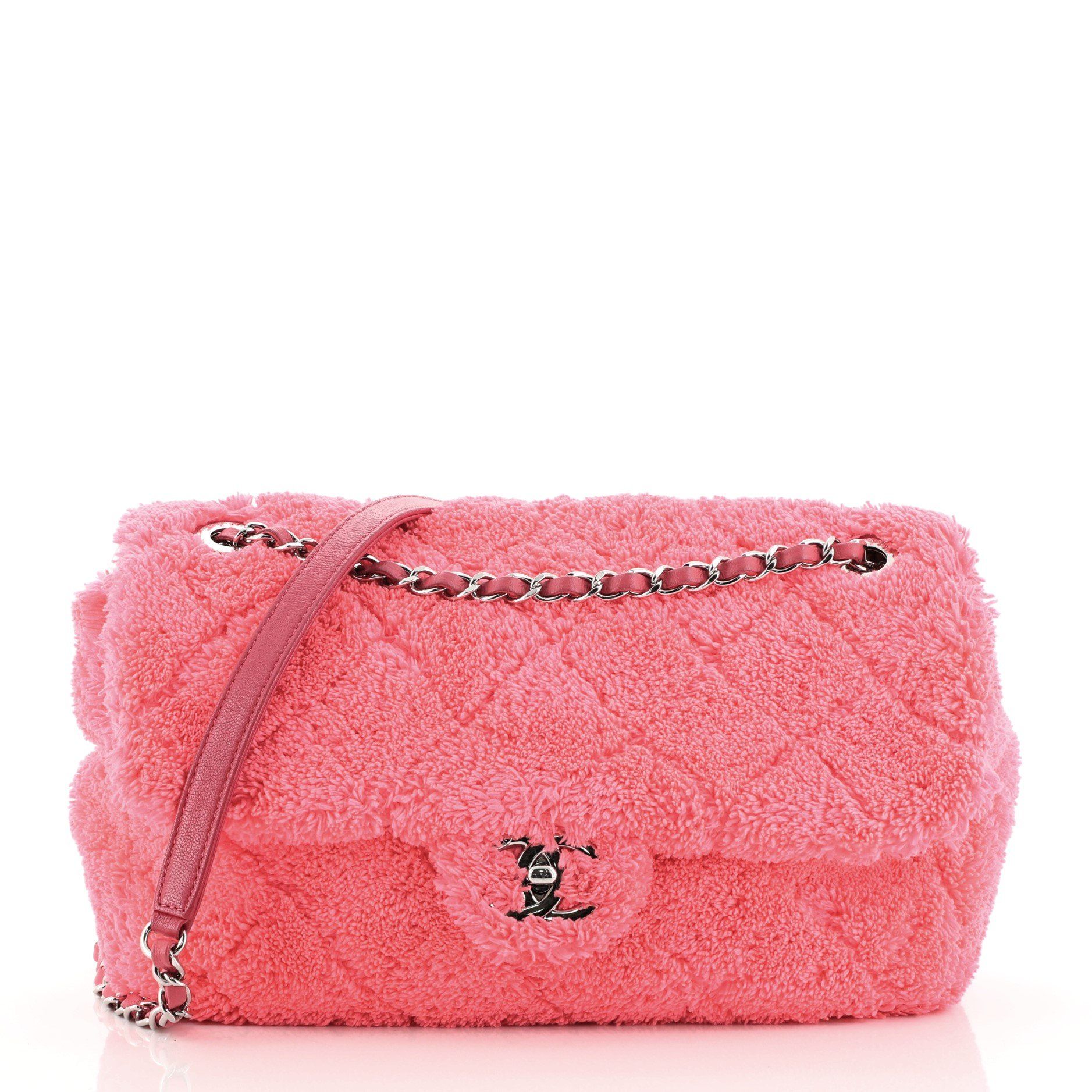 chanel terry cloth bag