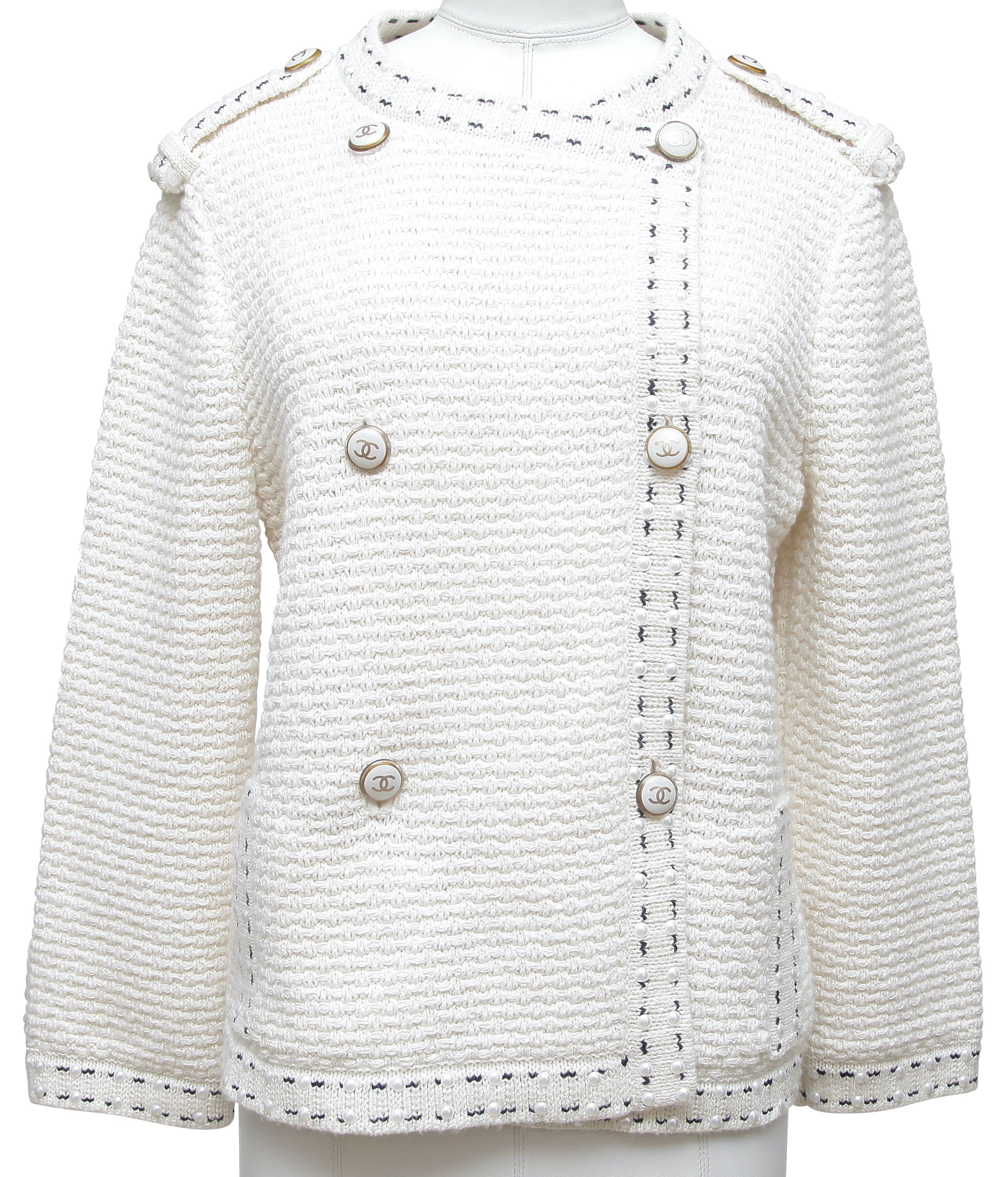 chanel sweater jacket